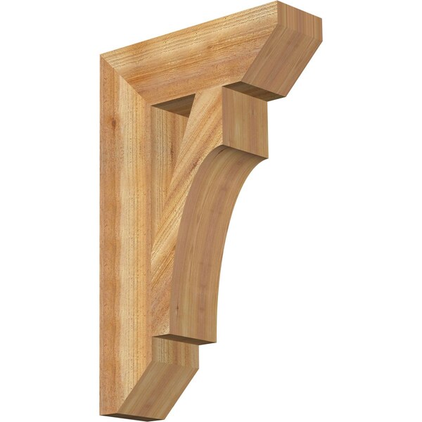 Ekena Millwork Westlake Slat Rough Sawn Bracket, Western Red Cedar, 6"W x 20"D x 32"H BKT06X20X32WTL06RWR - main